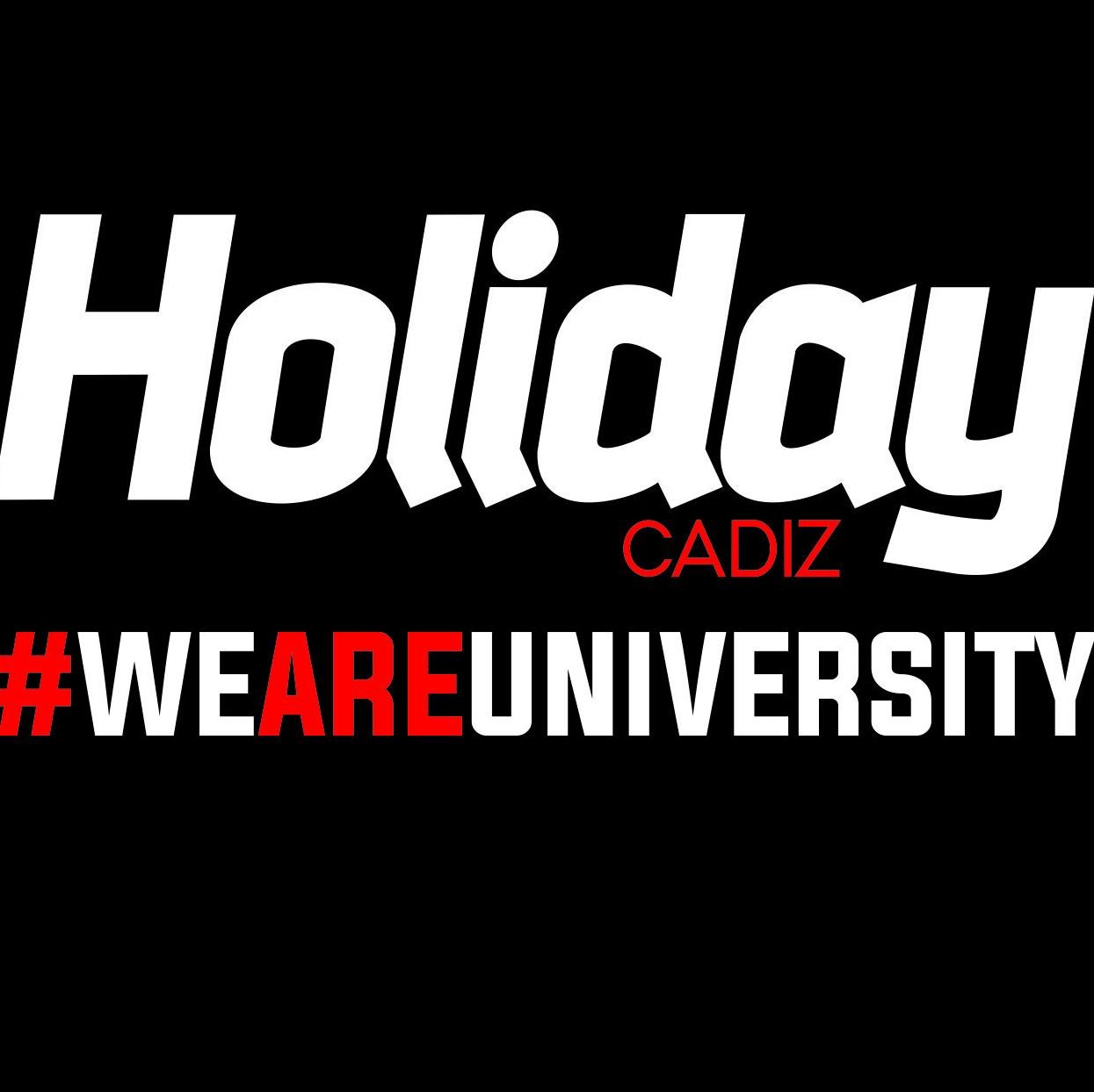 Fiesta Universitaria en Cádiz es sinónimo de HOLIDAY CLUB. No pierdas la oportunidad de disfrutar con nosotros de la FIESTA en estado puro. #weareuniversity