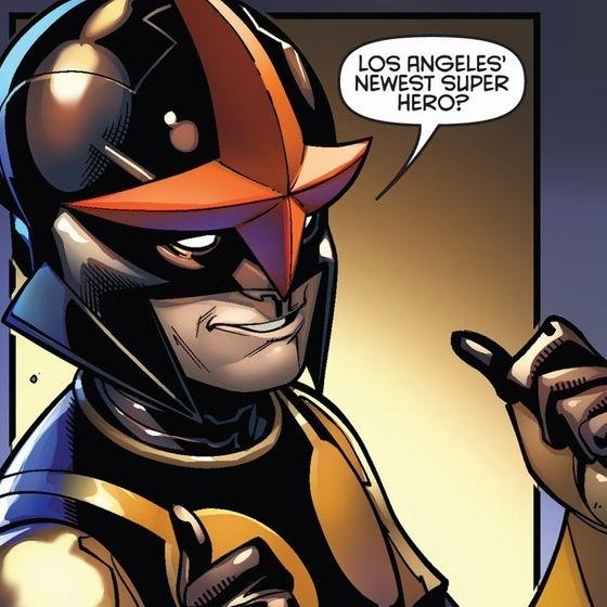 Hey there! The name's Nova, and I'm Los Angeles newest super hero! They don't just give this helmet to anyone ya know!