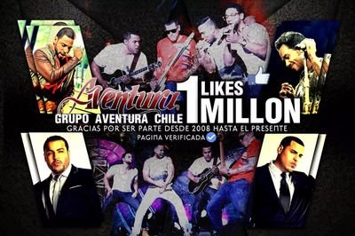 Club Oficial de @Aventura en Chile. Siguenos en Instagram - @GrupoAventuraChile. 
Más de 1.000.000 de Fans en el Facebook Oficial de Chile ▼