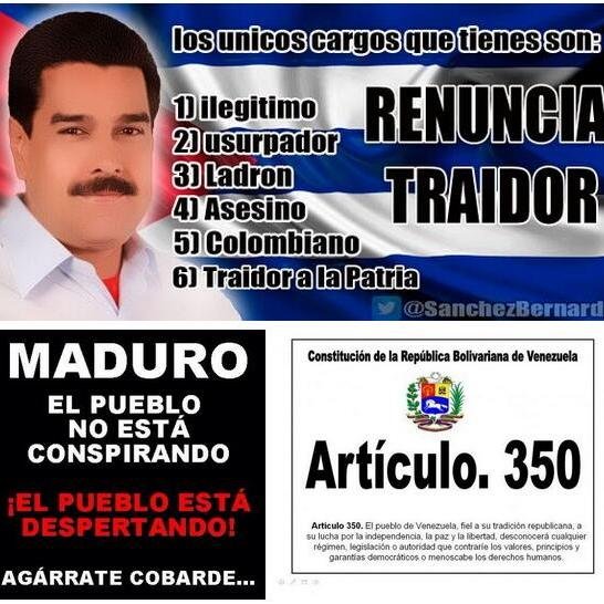 Todas las dictaduras mas tarde que temprano caen!Venezuela no es la excepción! Unidos venezolanos ni fanatizados ni adoctrinados!No pararemos hasta verlos caer!