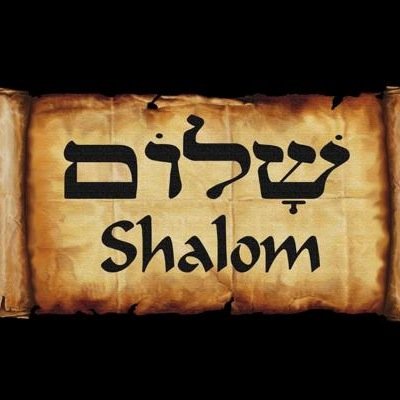 Shalom means peace. Wishing everyone a peaceful day. All followers welcome all religions welcome. Be well.