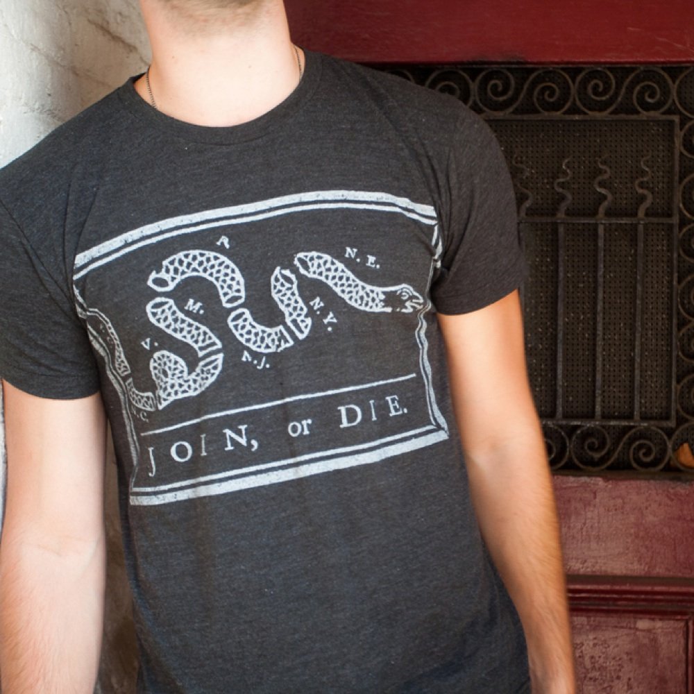 We make shirts inspired by history.  100% Made right here in the USA.