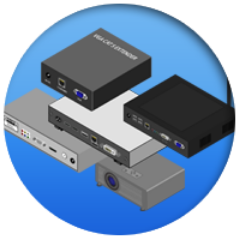 Hand crafted Digital Signage Visio Stencils and graphics pack.