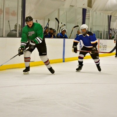 The life of your average hockey player. Just trying to have fun and chip in the odd goal here and there. Living the average hockey dream.