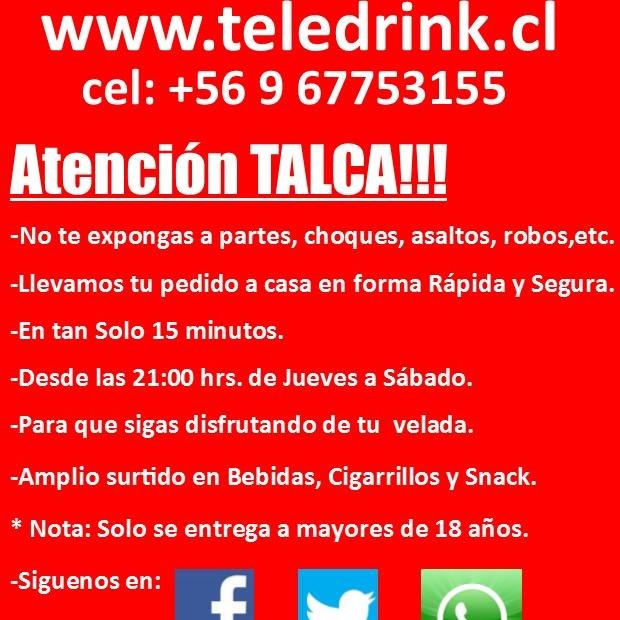 Los mejores Licores toda la noche en Talca
de jueves a Sabado