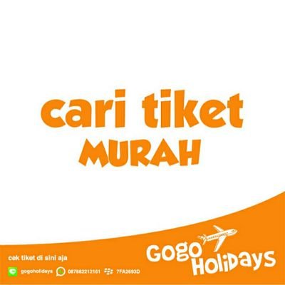 Melayani tiket pesawat dan kereta api Contact Line id gogoholidays BBm : 7FA2693D