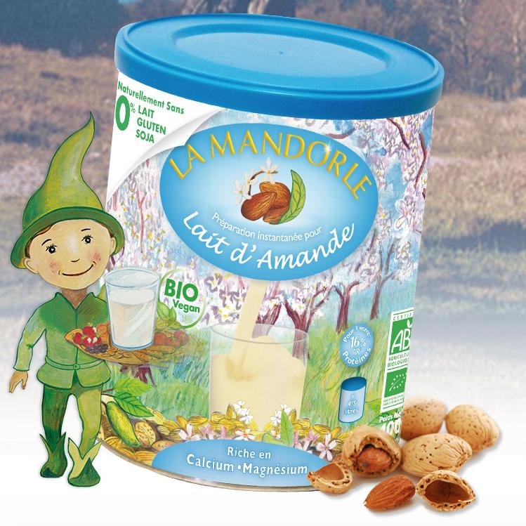 Spécialiste du lait d'amande depuis 1989, LA MANDORLE vous accompagne au quotidien avec ses boissons instantanées au procédé breveté !