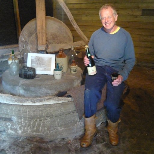 Organic cider & Perry maker at Butford Organics and wannabe Tour de France rider