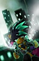 A hedgehog who's home was destroyed. She now spends her days as a Bounty Hunter and sometimes a singer. She can be serious or silly. #Single not looking.
