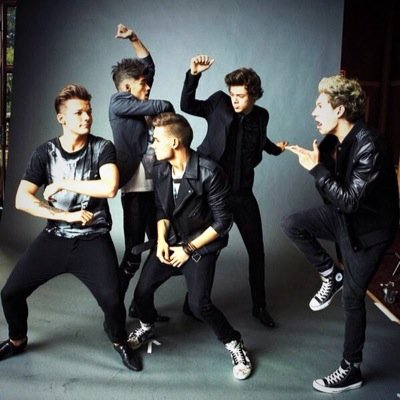 We are two girls changed by four english and one irish :)