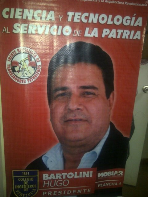 Ing. Químico, Presidente Colegio Ingenieros, sur Anzoátegui