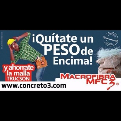 PORTAL DEDICADO A LA COMERCIALIZACION DE REFUERZOS SINTÉTICOS PARA EL CONCRETO / Nunca fue tan facil trabajar con concreto! Concreto3® @concreto3ca