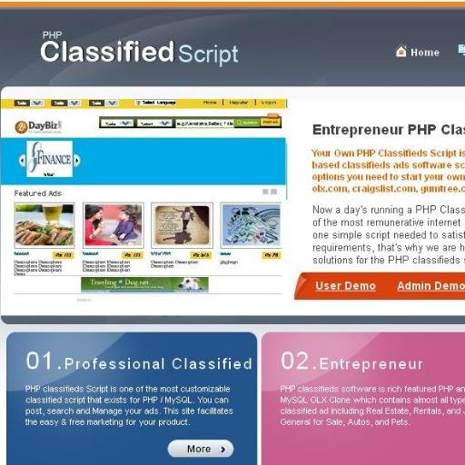 phpclasssifieds's profile picture. PHP classifieds software is a tailor made script with settings and options that are easily customizable.