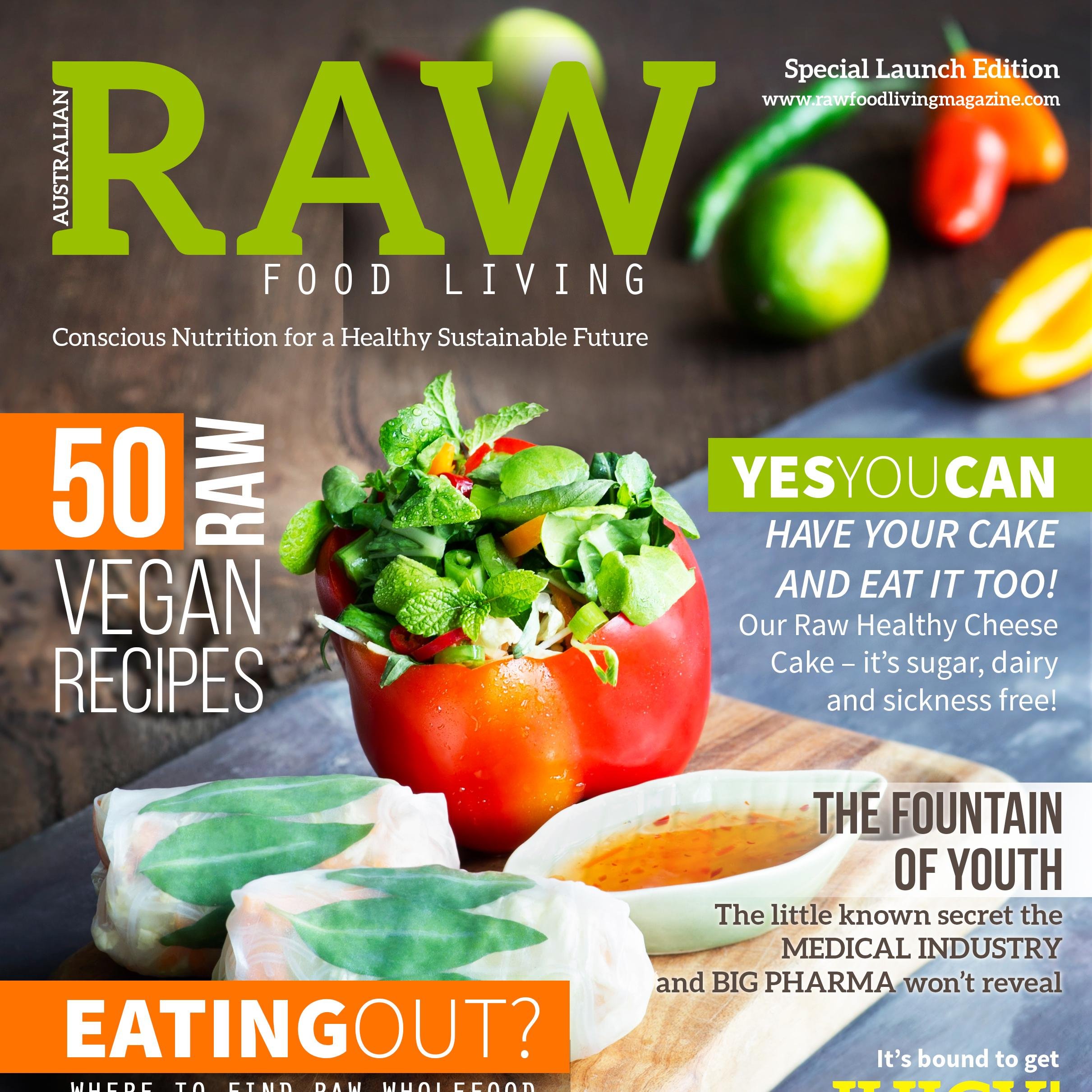 Raw Food Living Magazine is full of recipes, tips, articles and interviews from the worlds foremost experts on raw food living. Launching 2015.