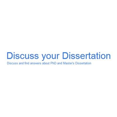 Discuss and find answers for your Ph.D. and Master's Dissertation here!