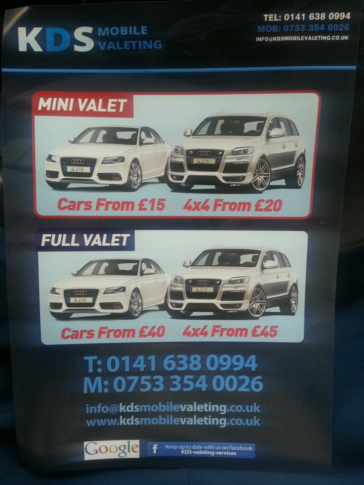 We come to where ever suits you best your house or work place.