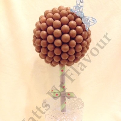 'Watts Ur Flavour' where you can purchase unique and original sweet trees & sweet treats made by Rachel Whitty x Order via wattsurflavour@yahoo.com or I.M