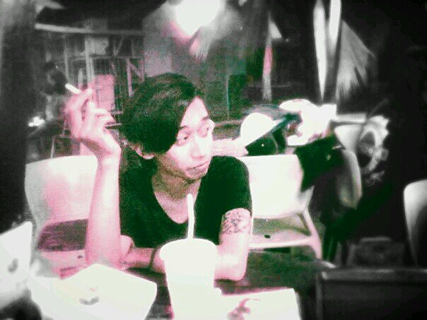 black and white