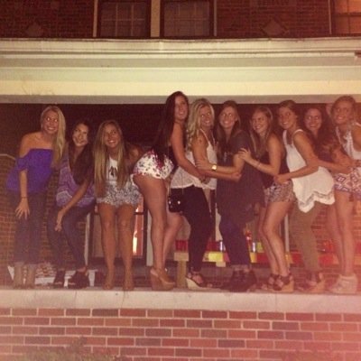Just 10 girls living in a brick house
