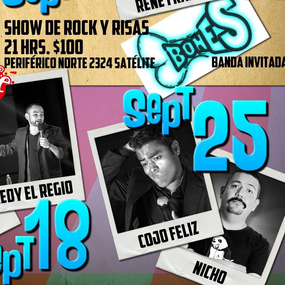 El mejor show de Stand Up y Rock  en el norte de la ciudad. Todos los jueves a partir de las 8:00pm en Mambo Café Satelite.