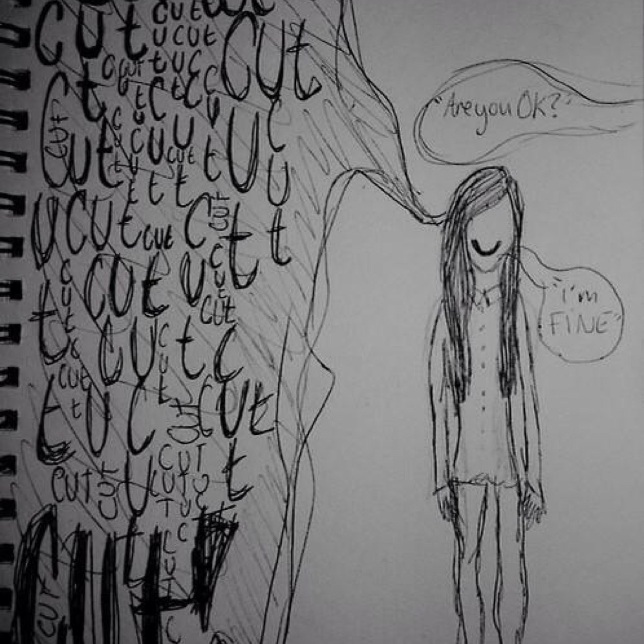 secret account, 15, dutch, suicidal, selfharmer, fat & not likeable . We're always there to listen, just dm us ♡