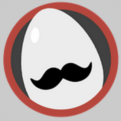 A mustache on an egg!  IT'S GENIUS!!