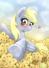hello im derpy whooves i love muffins and barry