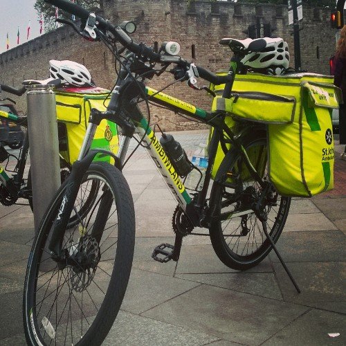 Cardiff_CRU's profile picture. The Cycle Response Unit is a team of experienced First Responders who use specially designed mountain bikes to reach patients in busy or areas that are hard to