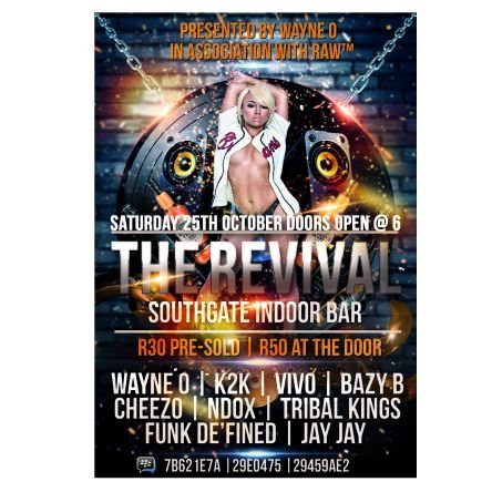THE REVIVAL !!! | South Gate Indoor bar | 25th Oct '14 | R30 Pre-Sold | R50 at the door | @WayneO_DJ @DJVivoSA @DJK2K #RAW