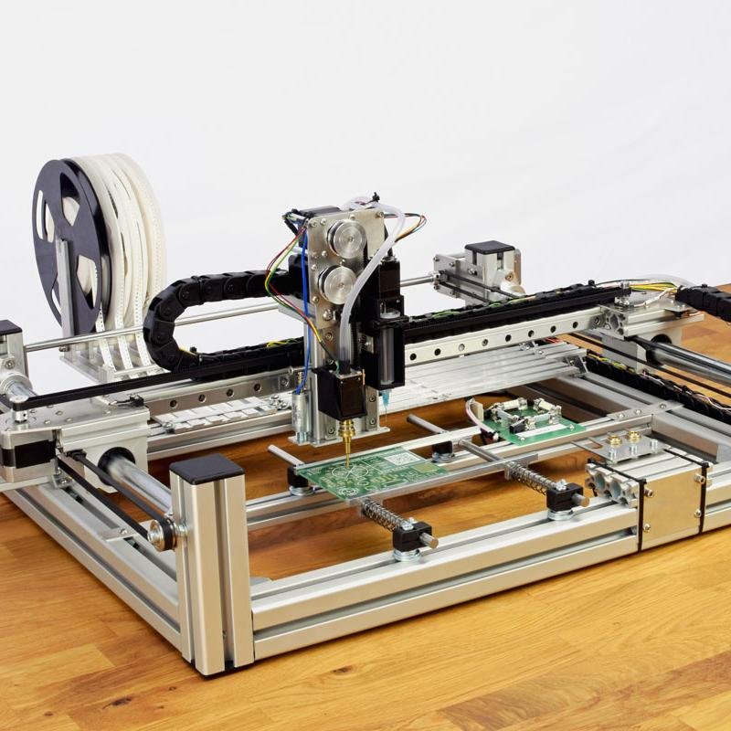 VarioPlace is an affordable Pick and Place Machine for SMD components
Impressum: http://t.co/zpWyLRphfN
