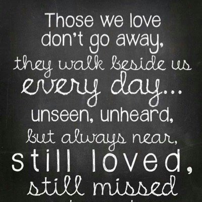 We will carry on the Legacy's off passed people. The young to the old. No innocent person deserves to leave earth