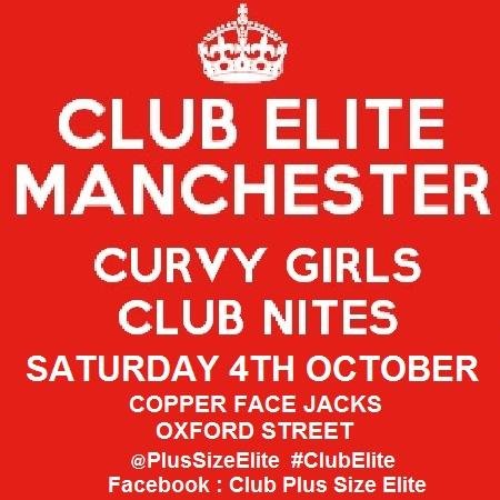 Curvy Girls Club Nights, Launch Sat 4th Oct, Copper Face Jacks, Oxford St, Manchester #CurvyGirls #BodyPositive #SizeAcceptance #BBW #BHM #PlusSize