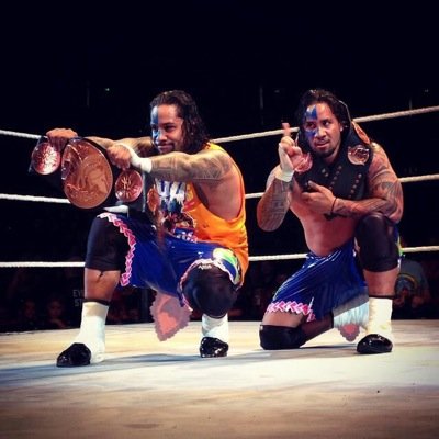 THE ONLY REAL tag team in the wwe aka. KINGZ of the double TEAMZ...JIMMY AND JEY USO..UUUSSSSSSOOOO!!!