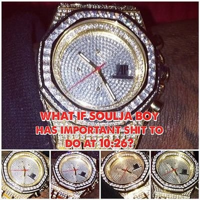 Latest news on bitch boy @SouljaBoy fake jewlery/lifestyle