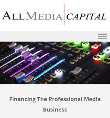Financing the Professional Media Industry. Based in Southern California. Our territory is nationwide.
Direct: 714-985-6238