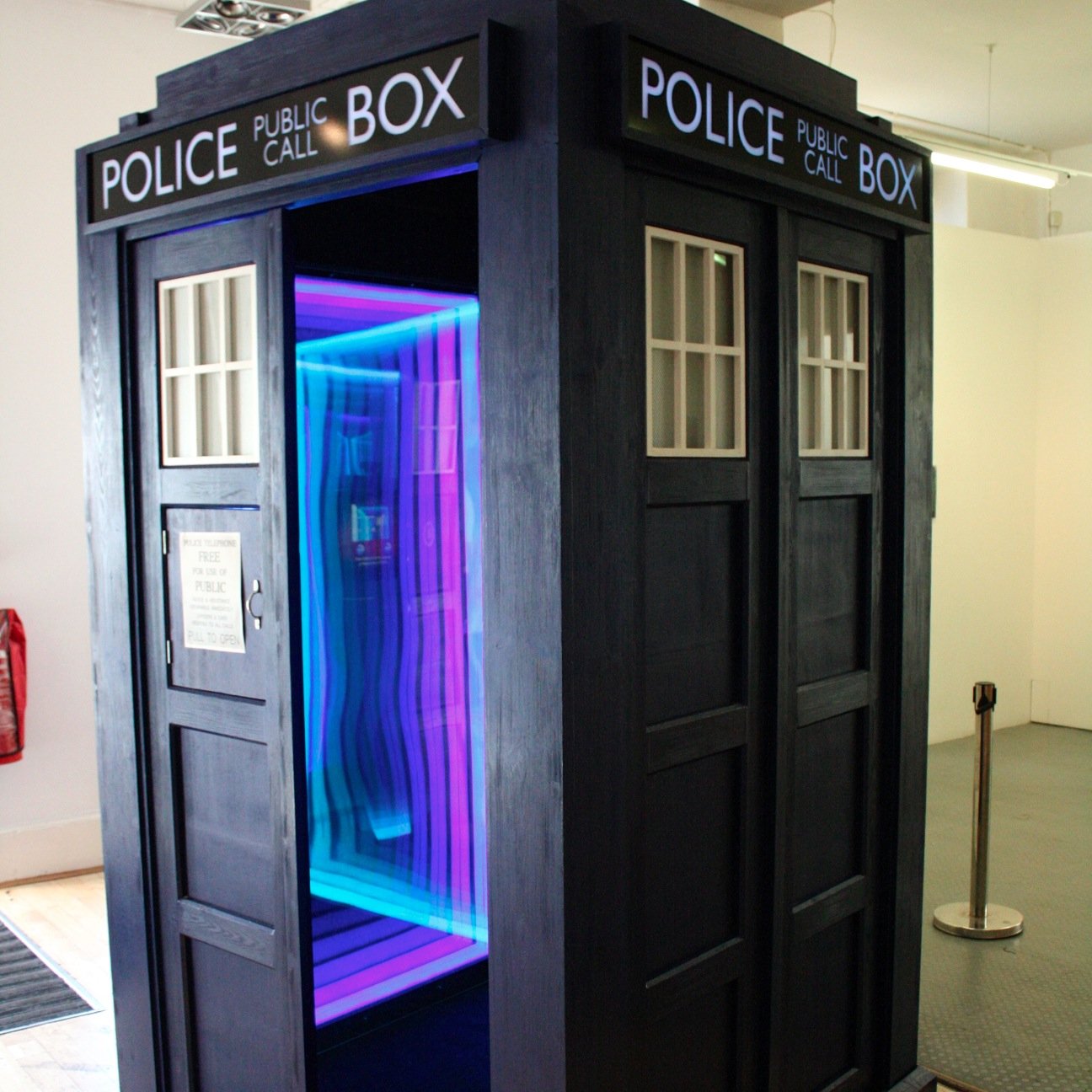 Doctor who fans beware! A photo & video booth that looks just like the Tardis. Can it travel through time and space…No. Is it bigger on the inside…YES!