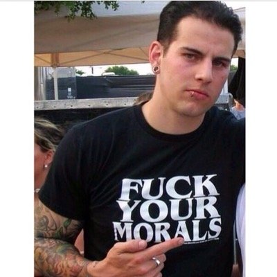 mikeymicalway's profile picture. we all know that fucking black is the new black. silly french.