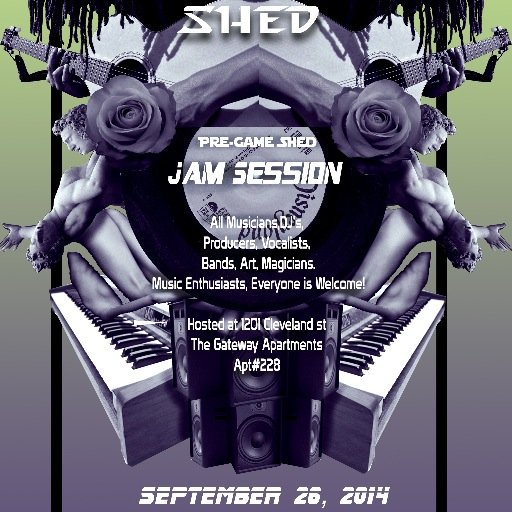 Talent,
MUZICK
ART
OPEN Session every 2nd,4th Friday @7
LOCATION :Gateway Apartments #228
Co Founders @pl4centa, @pharoahjazz, Murrell Sanderson
#IMJAM