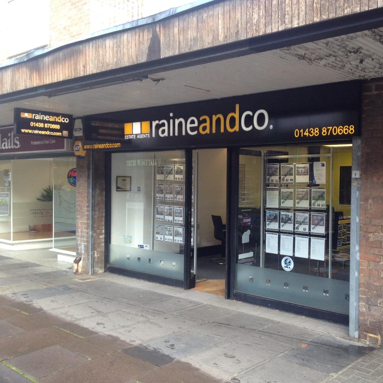RaineandCo_SG's profile picture. Raine and Co (Est.1991) Stevenage has been open since Jan 2014; Managed by Sandra Cole who was born and bred  in Stevenage. Call 01438 870668.