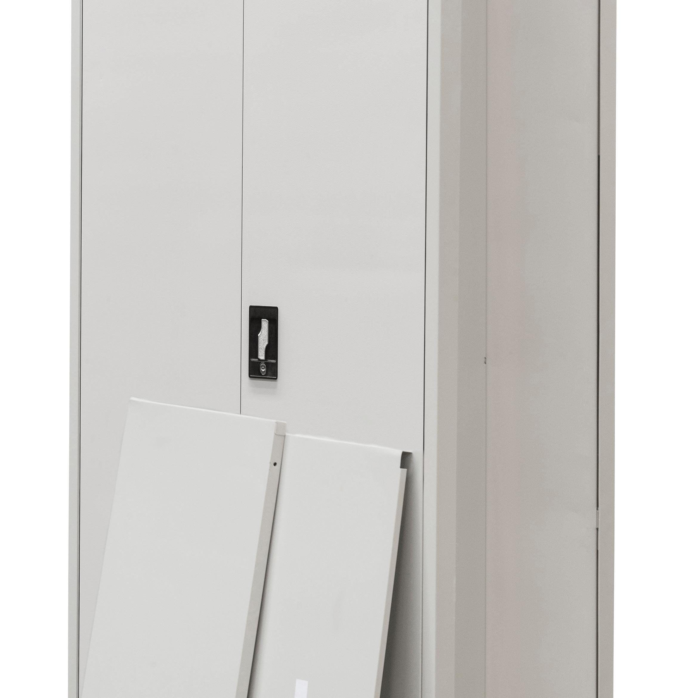 Unique Portable or Permanent Folding and Collapsible Steel Storage Cupboards, Lockers and Shelving Systems.  Takes 38 seconds to Erect a 1.8m Locking Cupboard