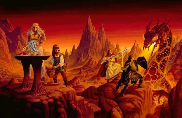 Te gusta leer fantasia epica - vamos a montar un dragon y volemos x el aire sobrevolando krynn