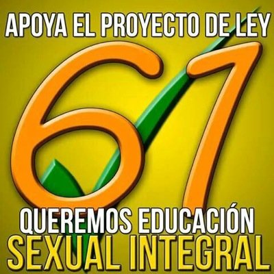 Apoyamos la Aprobación del Proyecto 61 de políticas públicas de salud y educación integral