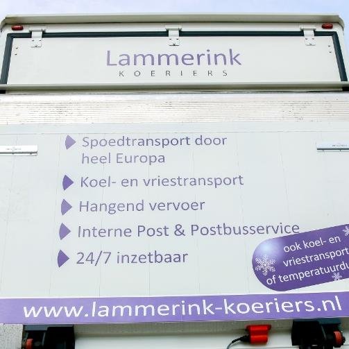 Lammerink Koeriers vervoert al bijna 30 jaar goederen met spoed door heel Europa, 24/7. Van envelop tot meerdere pallets, ook geconditioneerd. T 0541 292060