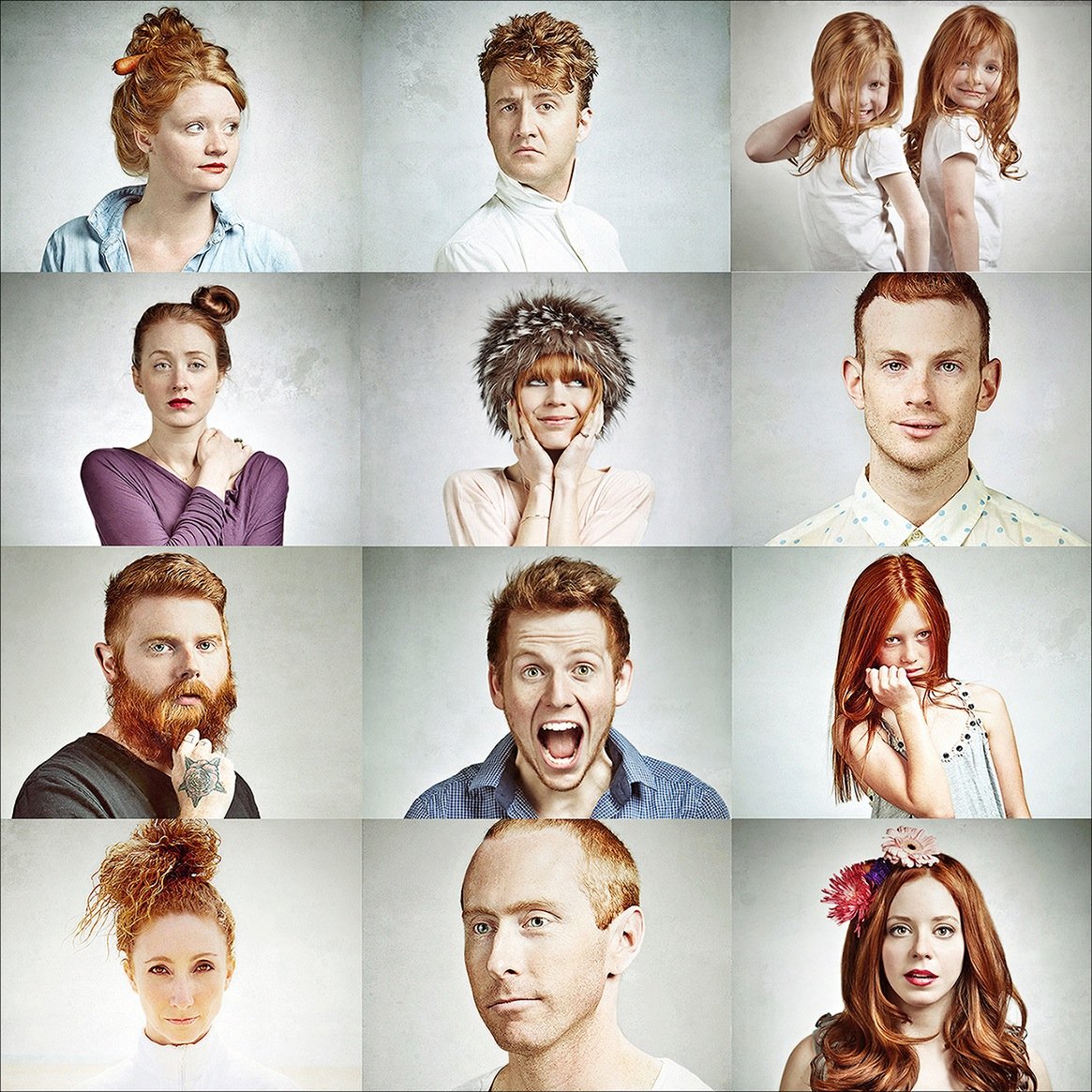 Portraits by Keith Barraclough of redheads composed with an advertising and editorial flair.   @KeithPics