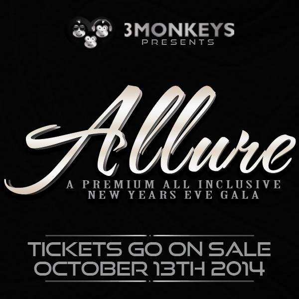 #AllureNYE
A Premium All Inclusive NYE Gala
| All Inclusive Premium Bar | Dinner Buffet | Toronto's BEST DJ's & MC's | Party Favours & Champagne Toast |