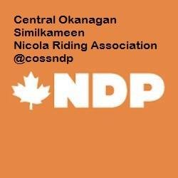Official account of the Central Okanagan-Similkameen-Nicola NDP Riding Association.  Like us at
https://t.co/XviYPnFCtA