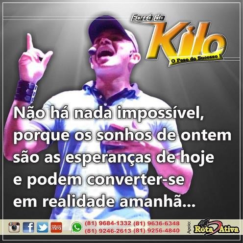 Cantor da banda Forró do Kg.