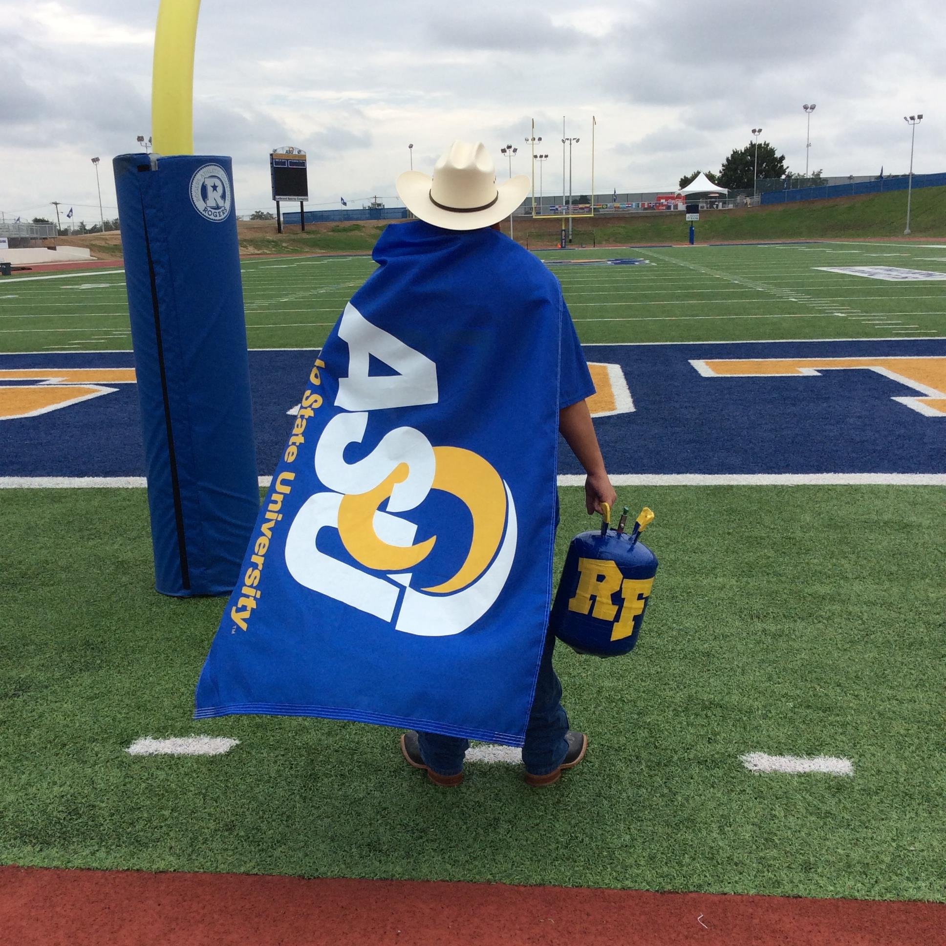 Retired as the ASU lone ram wrangler Angelo State alumni BA 2017 MA 2020 Bishop Louis Reicher HS Football Commentator