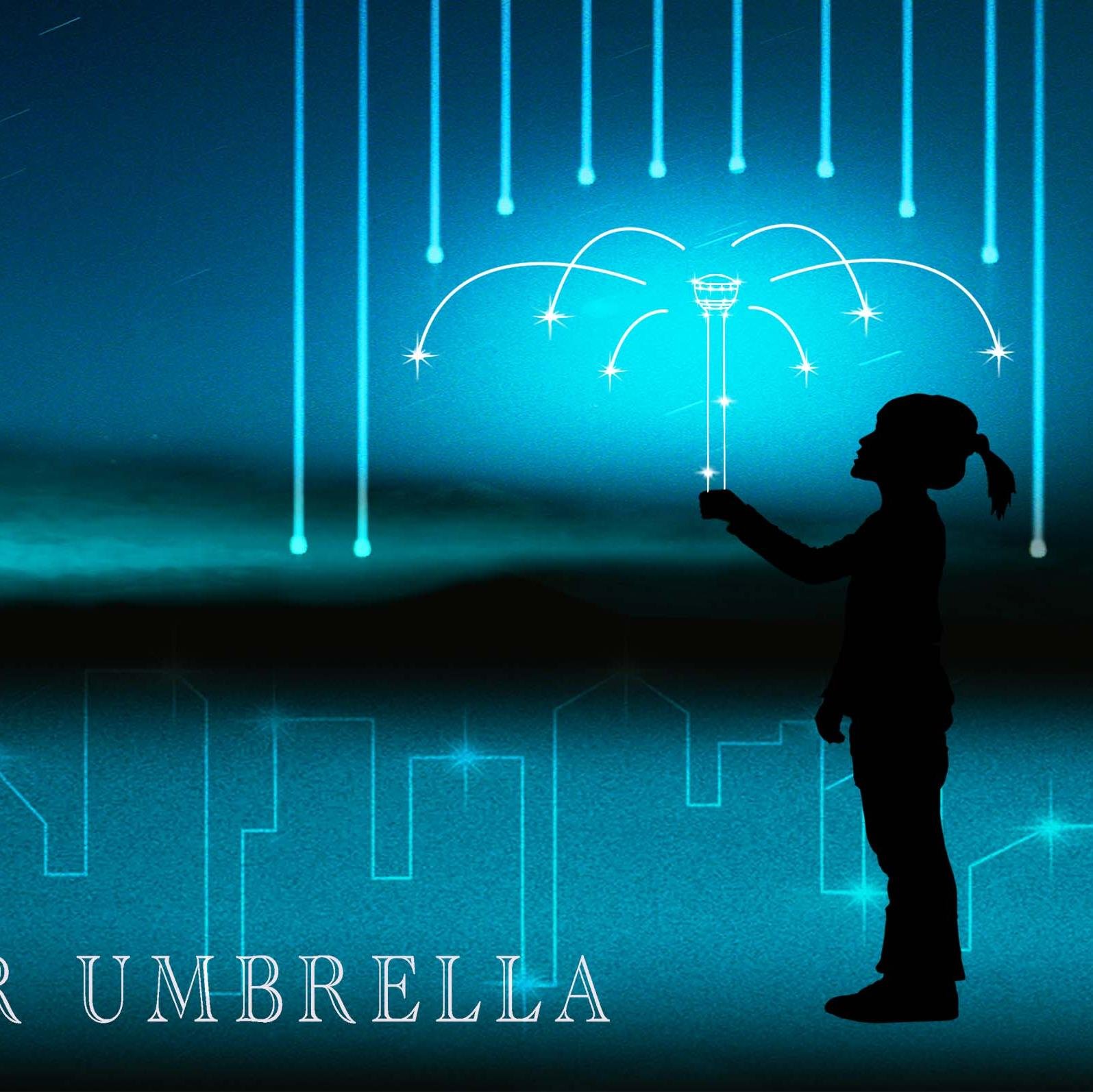 This is a real“invisible umbrella”, which takes advantage of the air flow as shelter from the rain.