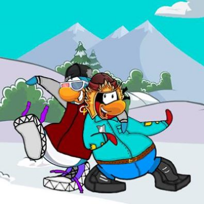 desenho club penguin fasso pinguins,puffles,famosos menos a cadence,manga,selfies e dragon ball e.se quiser e só  mandar o play card ou custom.Bffs @Victor58888